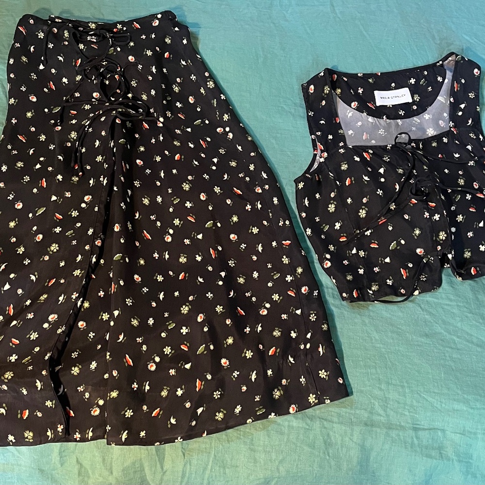 Maria Stanley skirt and top set